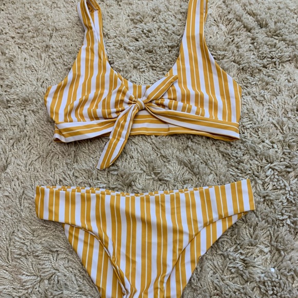 aerie Other - yellow striped bikini!⭐️ aerie Other - yellow striped bikini!⭐️